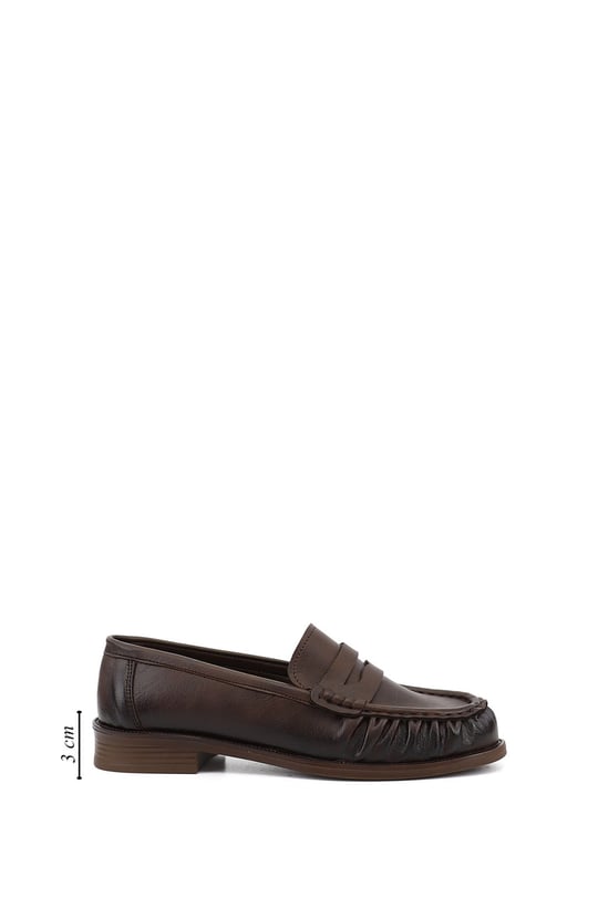 Kadın Kahverengi Loafer Ayakkabı