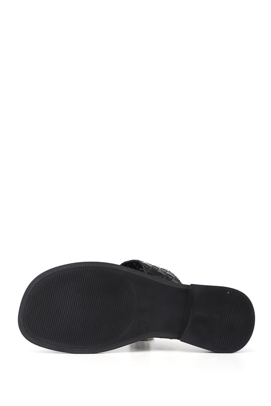 Women’s Black Double Strap Daily Slippers