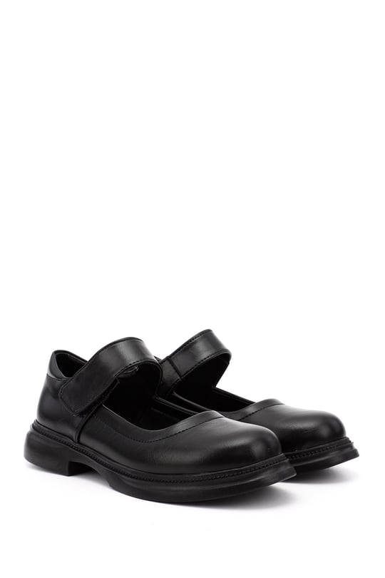 Womens Black Mary Jane Ballet Flats