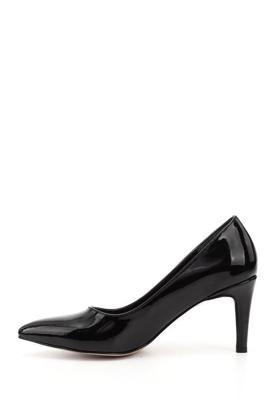 Womens Black Patent Leather Pointed Toe High Heel Stiletto