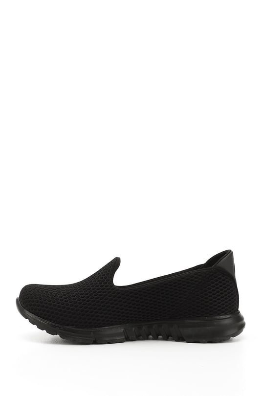 Kadın Siyah Triko Memory Foam Tabanlıklı Comfort Sneaker