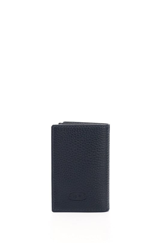 Lacivert Gön Hakiki Deri Unisex Kartlık 06205