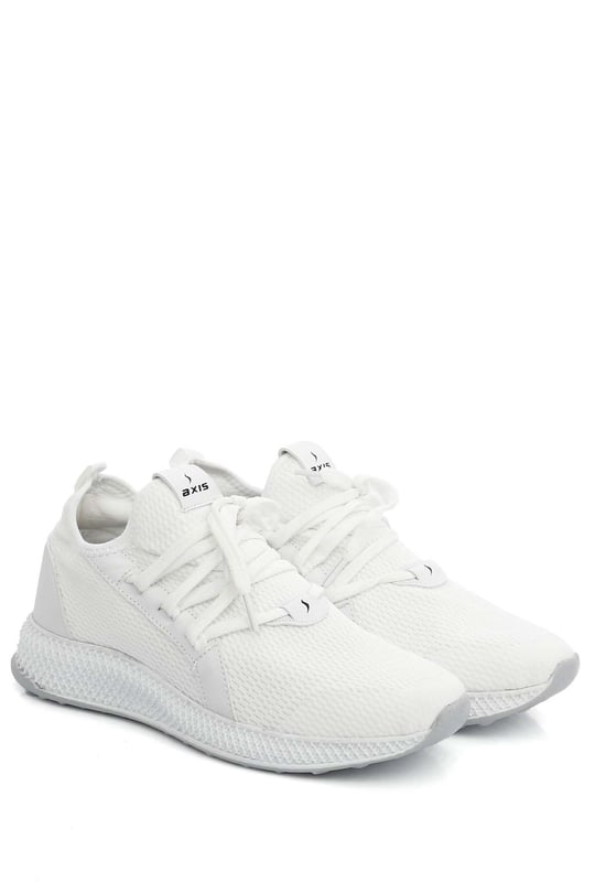 Axıs Yuvarlak Burun Dolgu Taban Triko Kadın Sneaker 62145
