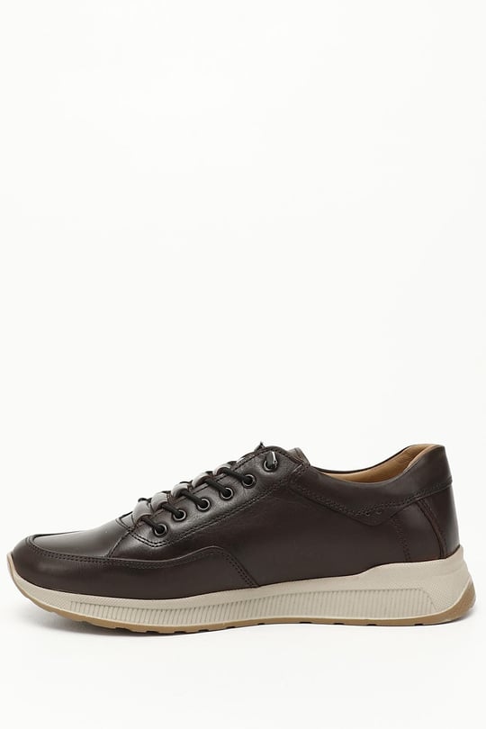 Erkek Kahve Antik Bağcıklı Hakiki Deri Comfort Sneaker