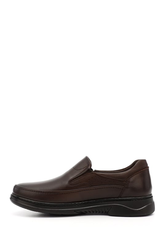 Men's Coffee Antique Genuine Leather Comfort Shoes