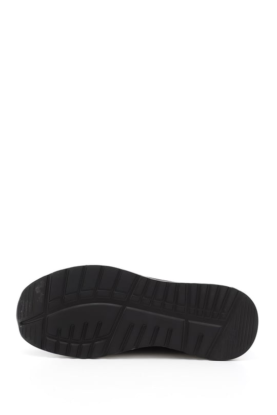 Erkek Kahve Antik Likralı Lastik Bağcıklı Hakiki Deri Comfort Sneaker