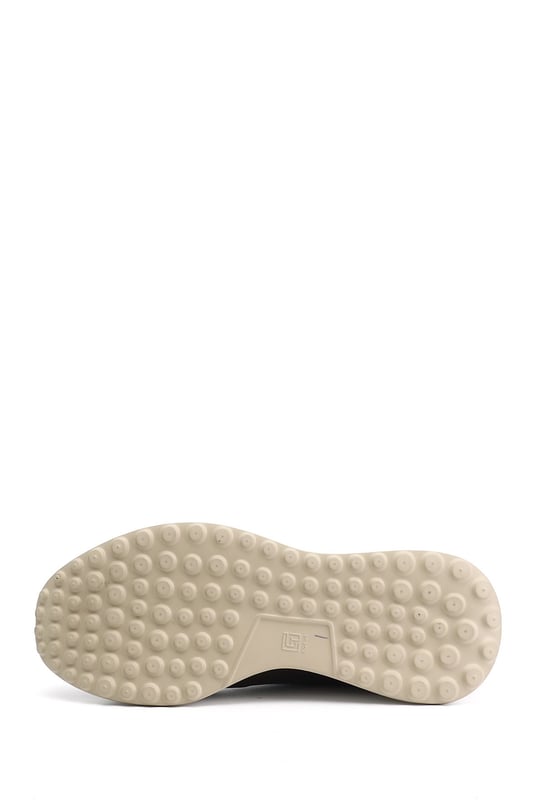 Erkek Kahverengi Bağcıklı Hakiki Deri Sneaker