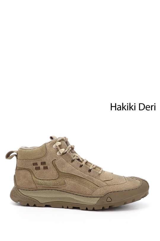 Erkek Kum Kauçuk Taban Hakiki Deri Outdoor Bot