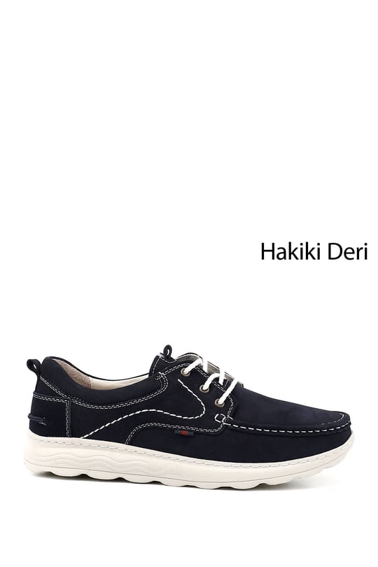 Erkek Laci Nubuk Bağcıklı Hakiki Deri Comfort Ayakkabı