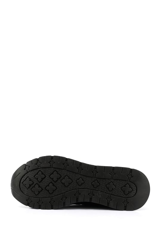 Erkek Lacivert Antik Bağcıklı Hakiki Deri Comfort Sneaker