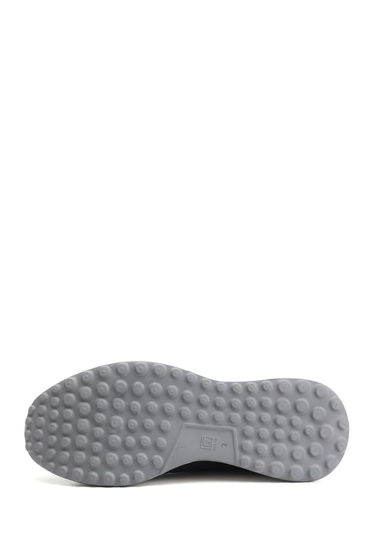 Erkek Lacivert Süet Bağcıklı Hakiki Deri Sneaker