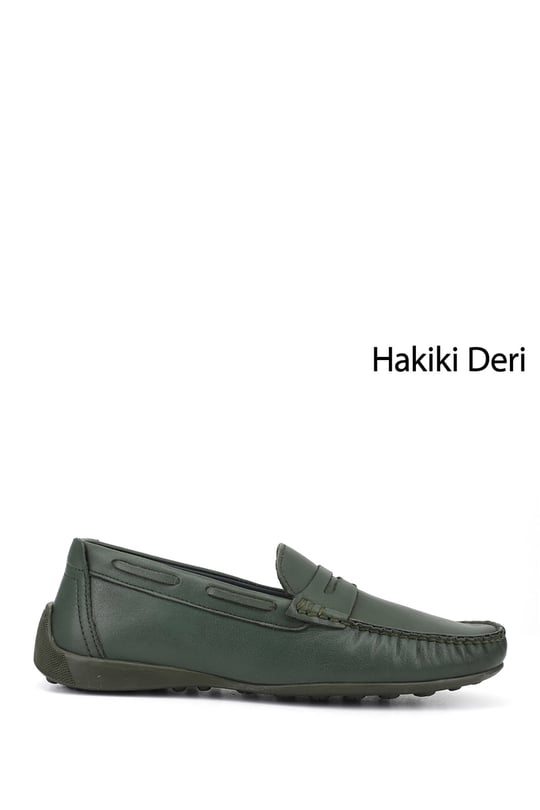 Erkek  Rok Hakiki Deri Loafer Ayakkabı