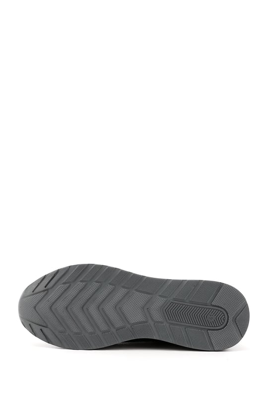 Erkek Siyah Bağcıklı Hakiki Deri Comfort Sneaker