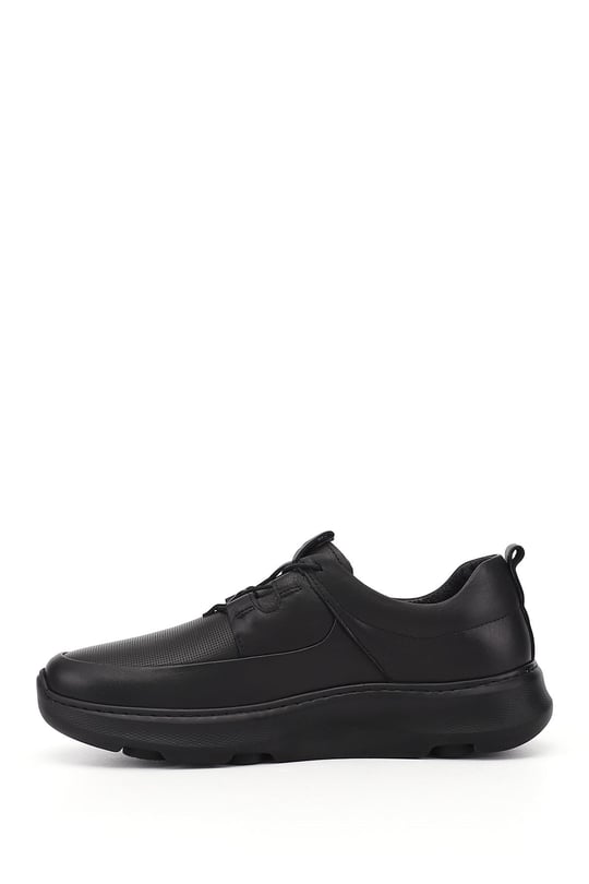 Erkek Siyah Hakiki Deri Comfort Ayakkabı