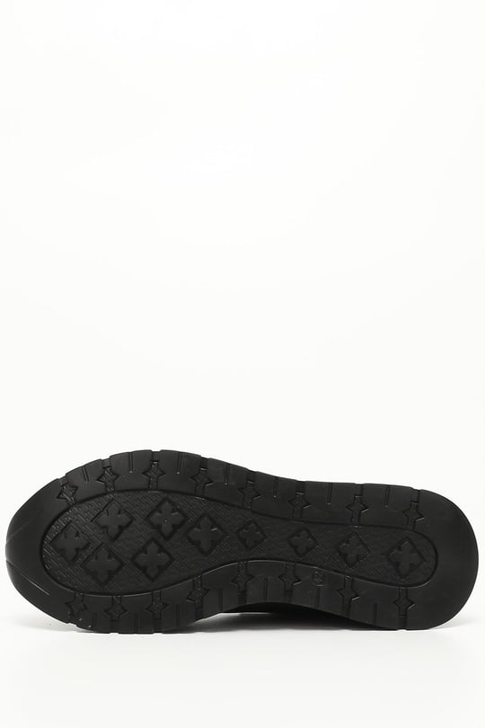 Erkek Siyah Bağcıklı Hakiki Deri Comfort Sneaker
