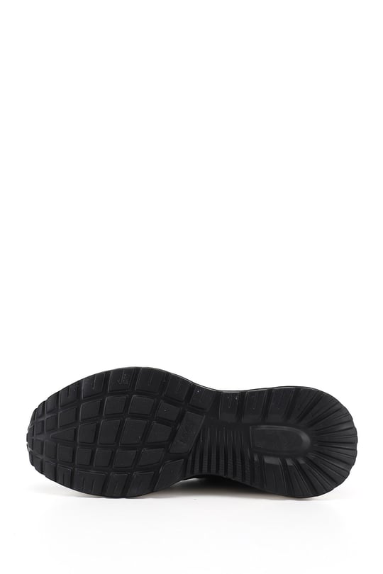 Erkek Siyah Bağcıklı Hakiki Deri Comfort Sneaker