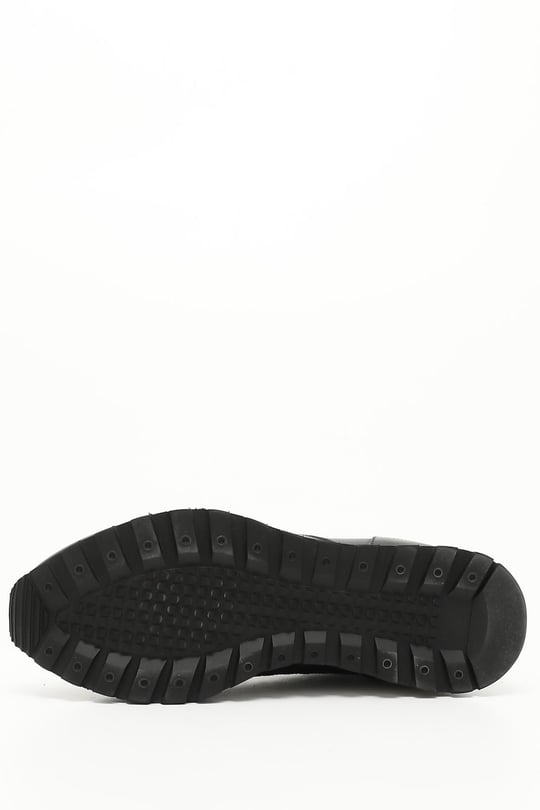 Erkek Siyah Bağcıklı Hakiki Deri Comfort Sneaker