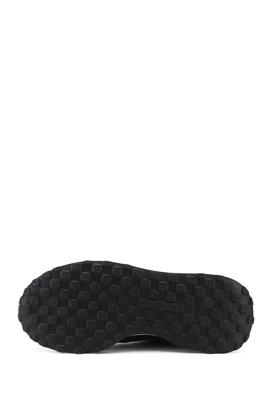 Erkek Siyah Bağcıklı Hakiki Deri Comfort Sneaker