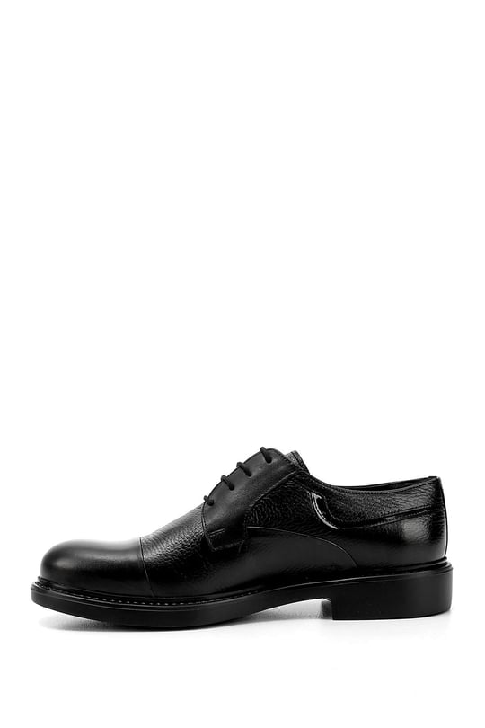Men's Black Lace-Up Genuine Leather Classic Shoes