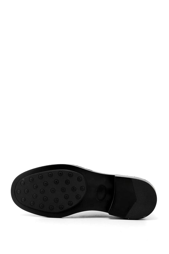 Men's Black Lace-Up Genuine Leather Classic Shoes