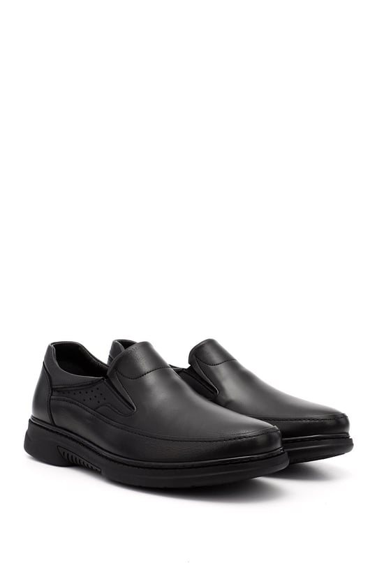 Men's Black Genuine Leather Comfort Shoes