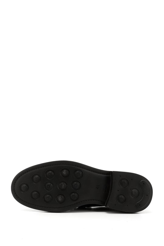 Erkek Siyah Hakiki Deri Loafer Ayakkabı