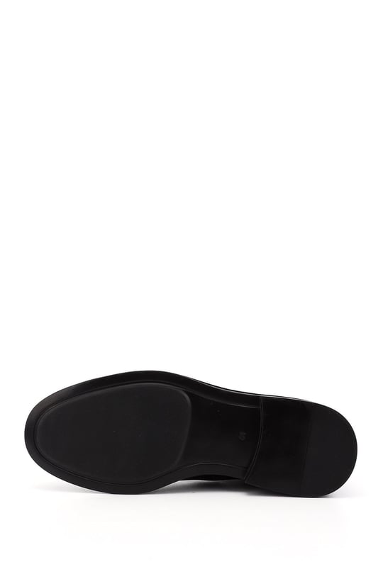 Men's Black Rubber Sole Genuine Leather Classic Boots