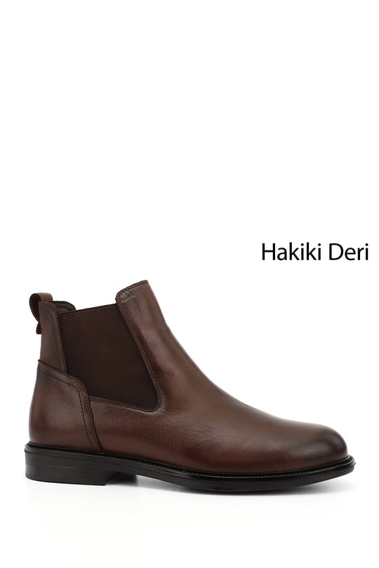 Men's Tan Antique Rubber Sole Genuine Leather Classic Boots