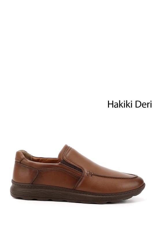 Erkek Taba Hakiki Deri Comfort Ayakkabı