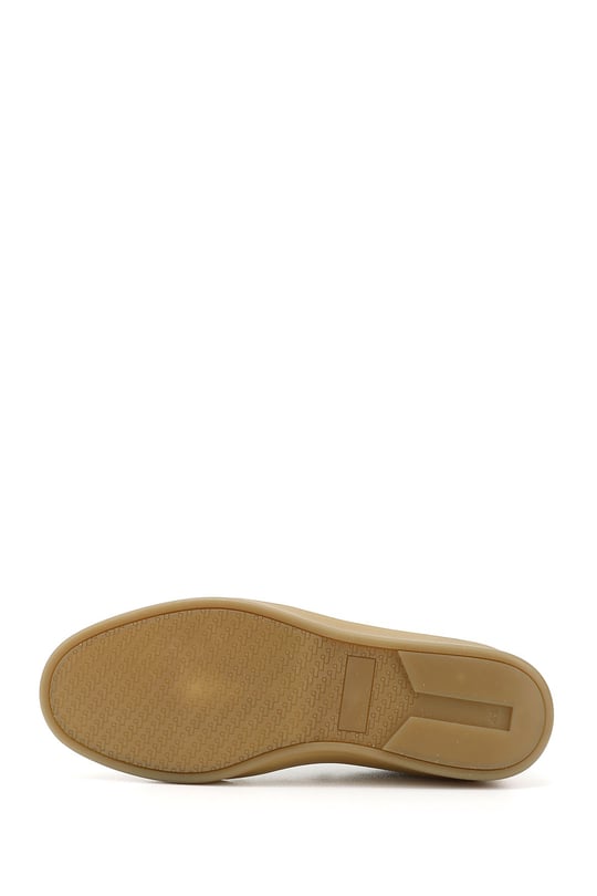Erkek Vizon Nubuk Bağcıklı Hakiki Deri Comfort Sneaker