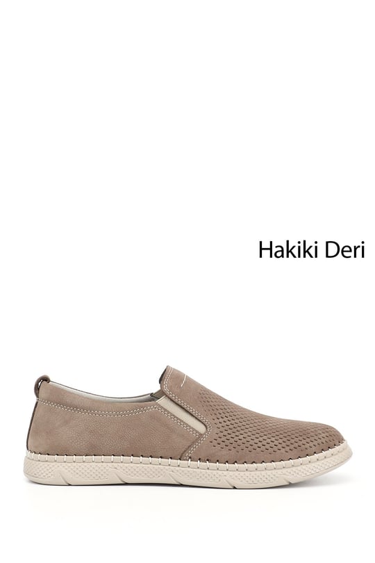 Erkek Vizon Nubuk Hakiki Deri Comfort Ayakkabı