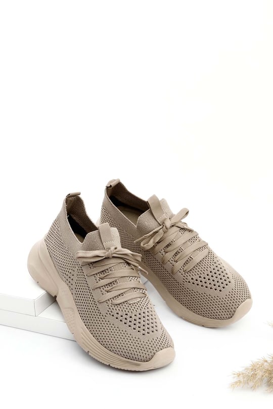 Gön Bağcıklı Spor Kadın Triko Sneaker 34450