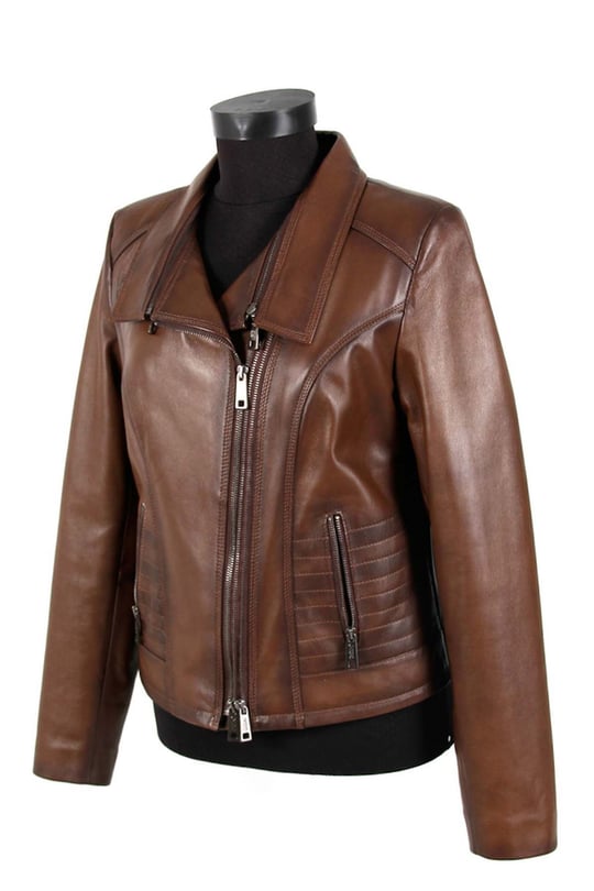  Gon Leather Women's Coat  D4510