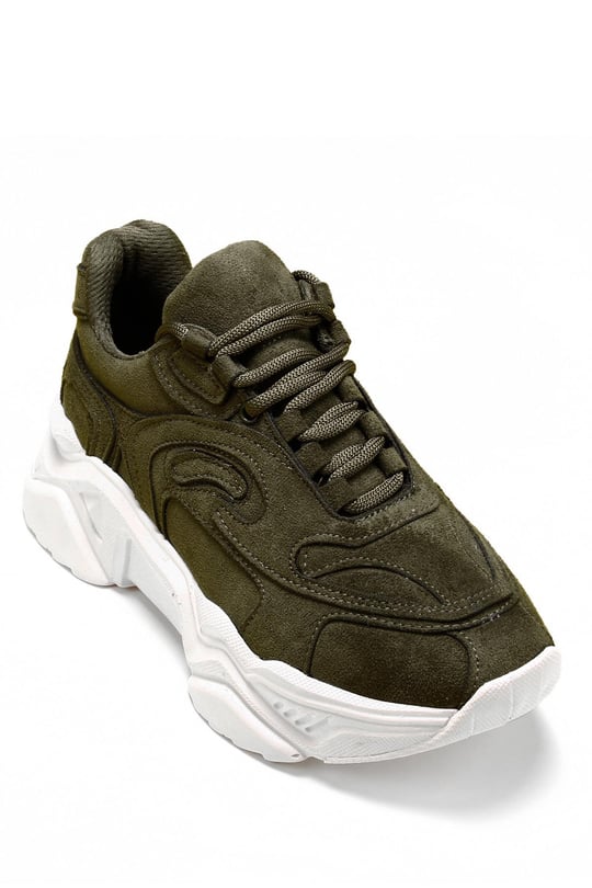 Gön Dolgu Taban Bağcıklı Spor Kadın Sneaker 37117