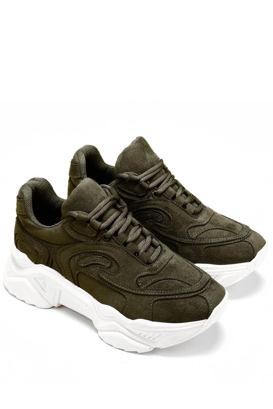 Gön Dolgu Taban Bağcıklı Spor Kadın Sneaker 37117