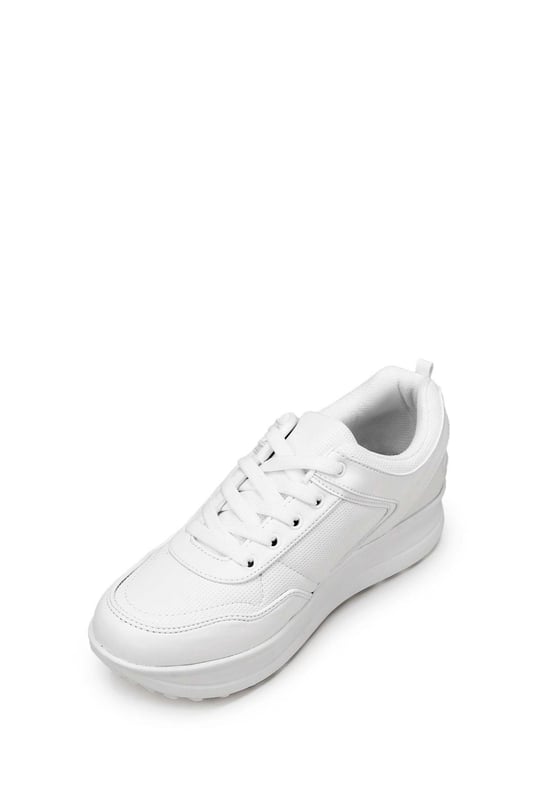Gön Dolgu Taban Bağcıklı Spor Kadın Sneaker 34718
