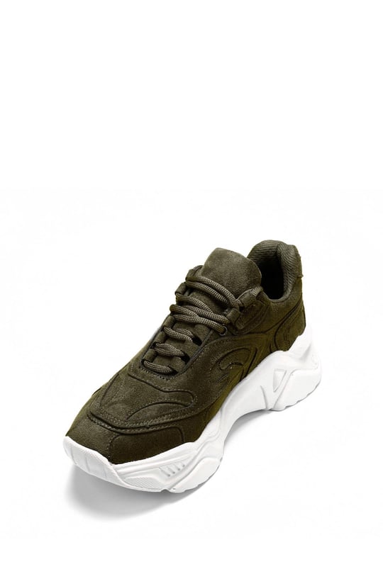 Gön Dolgu Taban Bağcıklı Spor Kadın Sneaker 37117