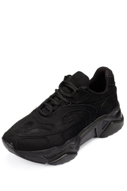 Gön Dolgu Taban Bağcıklı Spor Kadın Sneaker 37117