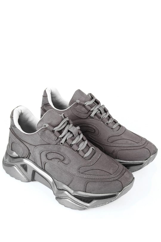 Gön Dolgu Taban Bağcıklı Spor Kadın Sneaker 37117