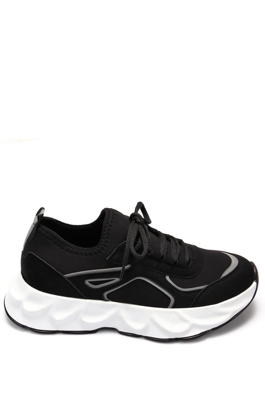 Gön Dolgu Taban Bağcıklı Spor Kadın Sneaker 35850