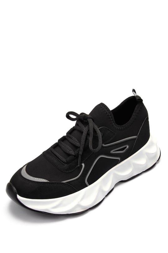 Gön Dolgu Taban Bağcıklı Spor Kadın Sneaker 35850