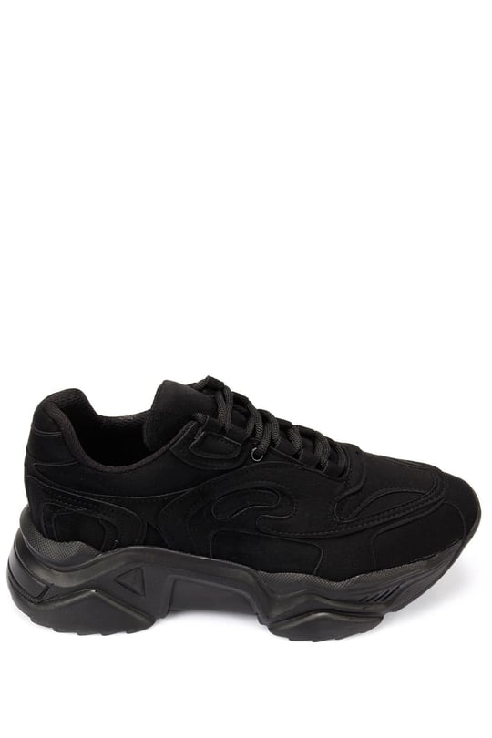 Gön Dolgu Taban Bağcıklı Spor Kadın Sneaker 37117