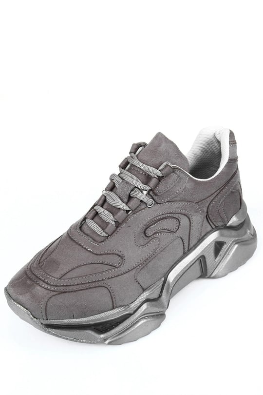 Gön Dolgu Taban Bağcıklı Spor Kadın Sneaker 37117