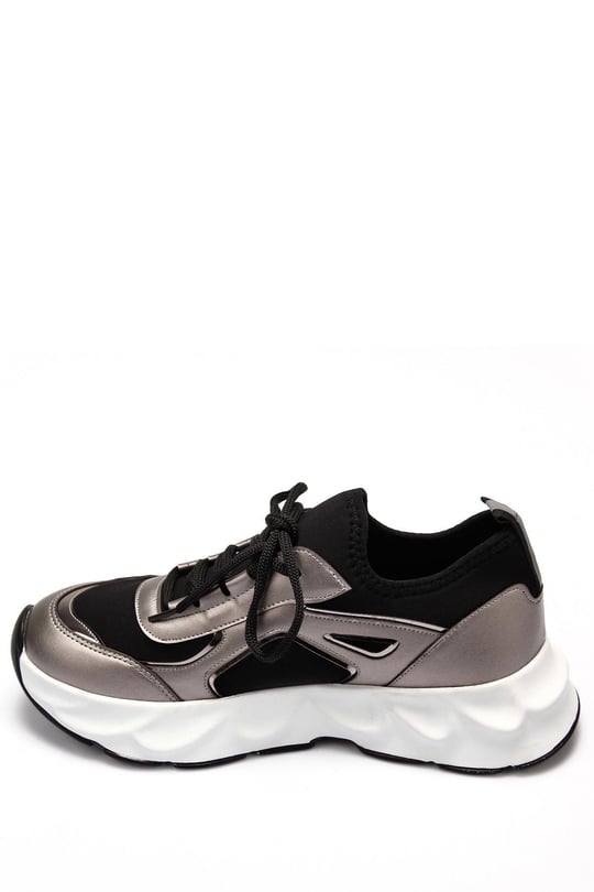 Gön Dolgu Taban Bağcıklı Spor Kadın Sneaker 35850