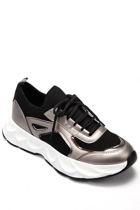 Gön Dolgu Taban Bağcıklı Spor Kadın Sneaker 35850