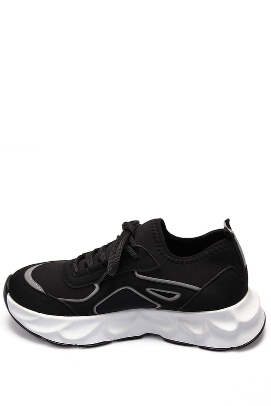 Gön Dolgu Taban Bağcıklı Spor Kadın Sneaker 35850
