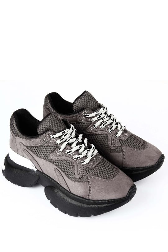 Gön Dolgu Taban Bağcıklı Spor Kadın Sneaker 37116