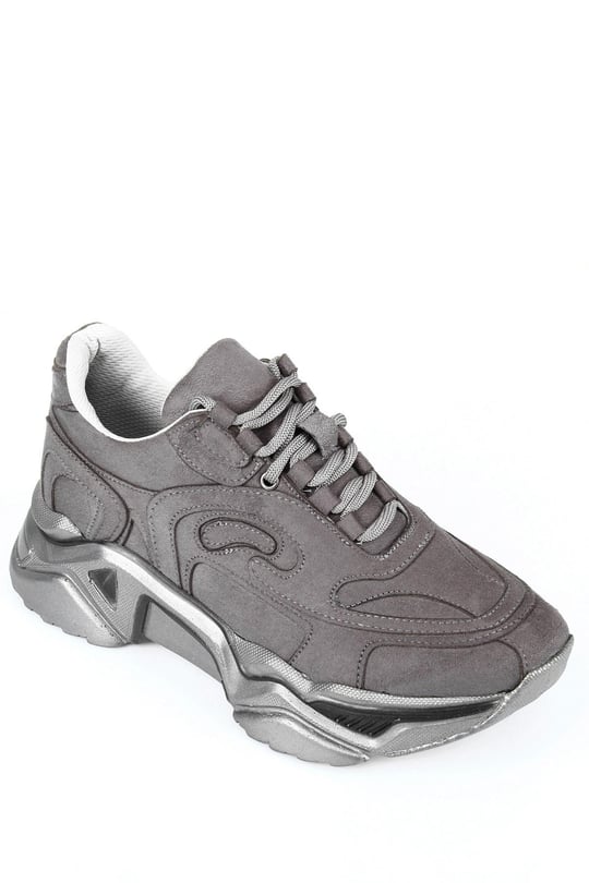 Gön Dolgu Taban Bağcıklı Spor Kadın Sneaker 37117