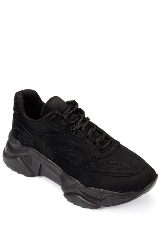 Gön Dolgu Taban Bağcıklı Spor Kadın Sneaker 37117