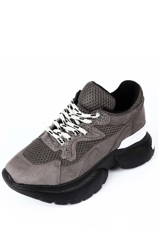 Gön Dolgu Taban Bağcıklı Spor Kadın Sneaker 37116